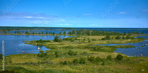 Summer landscape in FInland, Mustasaari. unreal nature