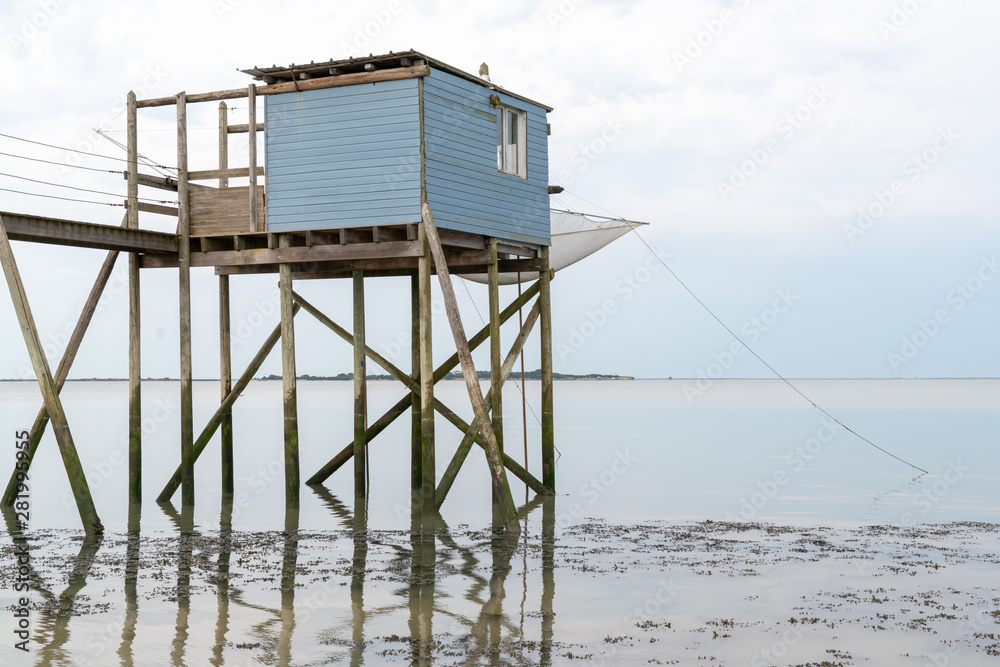 fishing hut on stilts Île d'Aix Charente maritime