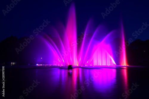 colored water light games in Hamburg - In the Park Planten un Blomen