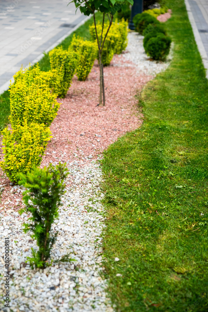 gravel and stones in the decoration of flower beds in landscape design gravel and stones in the decoration of flower beds in landscape design