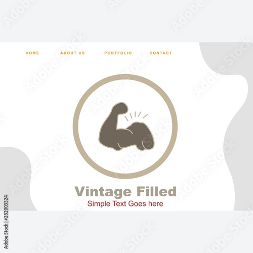  Body builder icon for your project