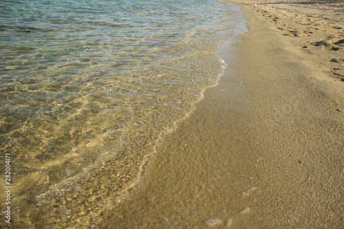 sand beach idyllic peaceful scenic landscape background summer vacation season concept photography with empty space for copy or text 