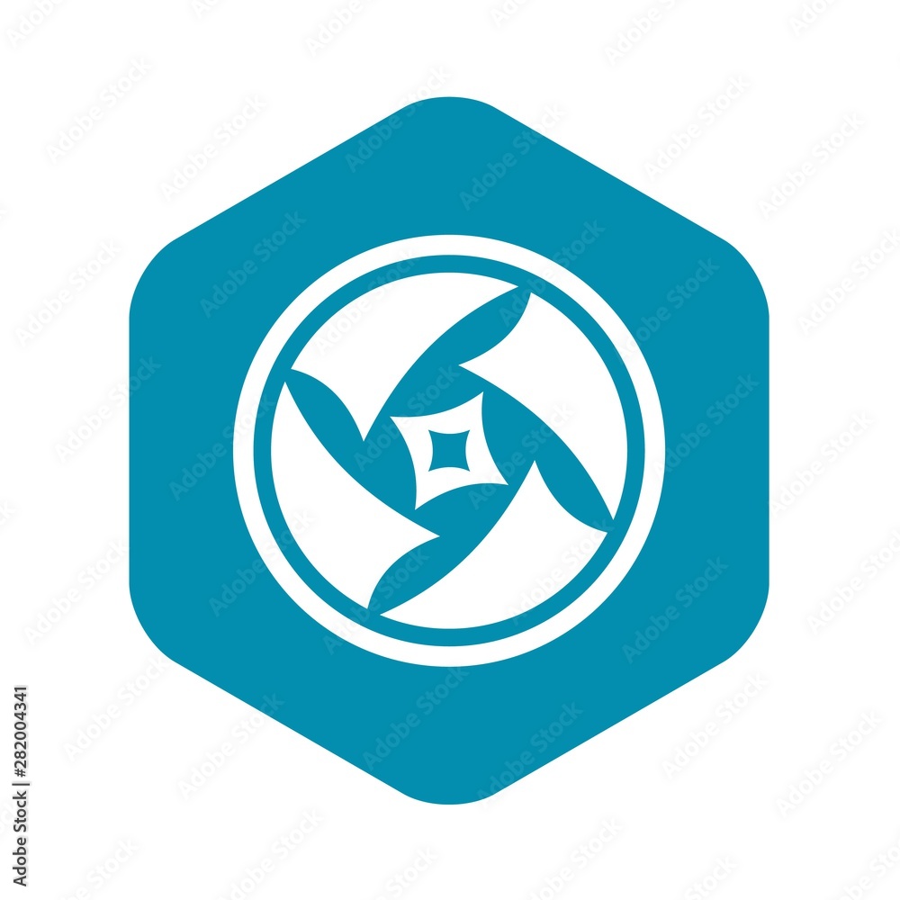 Covered objective icon. Simple illustration of covered objective vector icon for web Covered objective icon. Simple illustration of covered objective vector icon for web