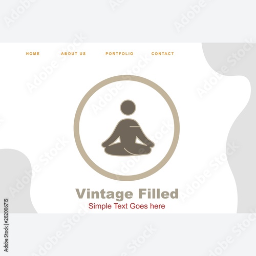 Yoga icon for your project