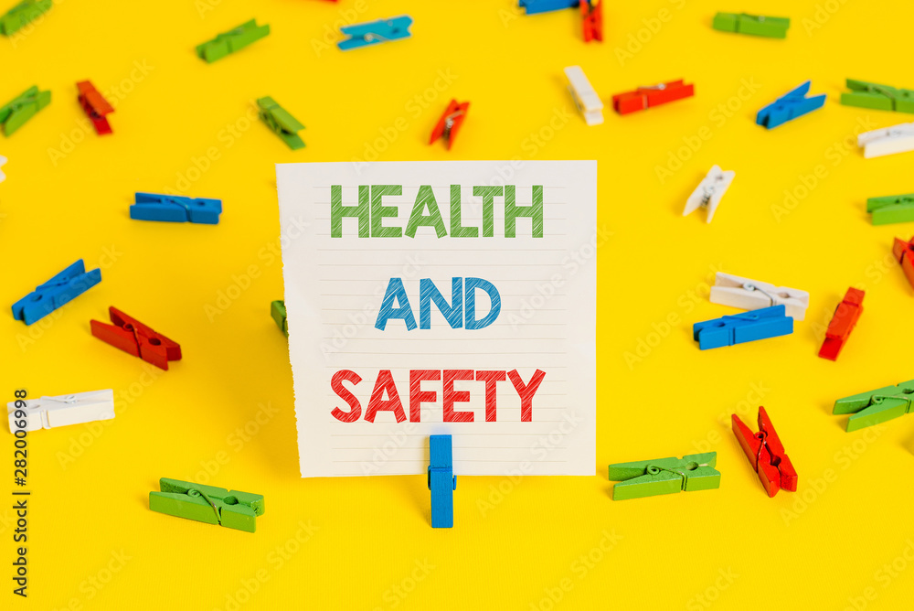 Conceptual hand writing showing Health And Safety question. Concept meaning regulations and procedures intended to prevent accident Conceptual hand writing showing Health And Safety question. Concept meaning regulations and procedures intended to prevent accident