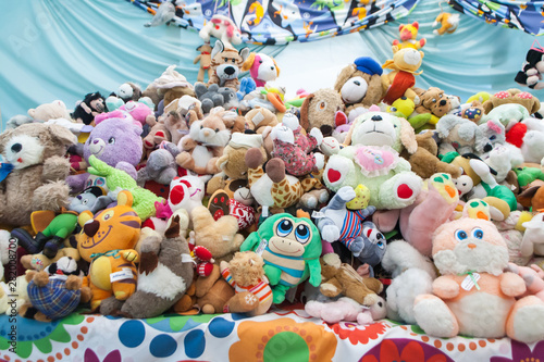 Different plush toys