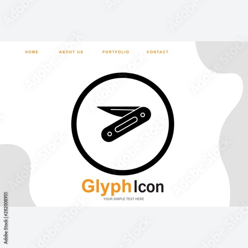 Penknife icon for your project