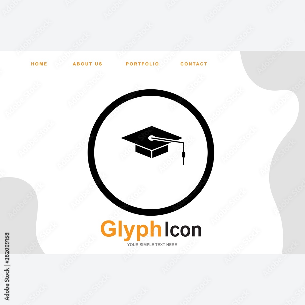 Graduation icon for your project Graduation icon for your project