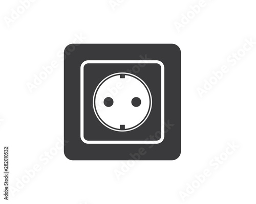 electric socket plug vector,illustration
