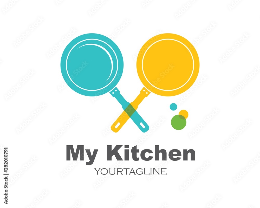 pan logo icon of cooking and kithen vector pan logo icon of cooking and kithen vector