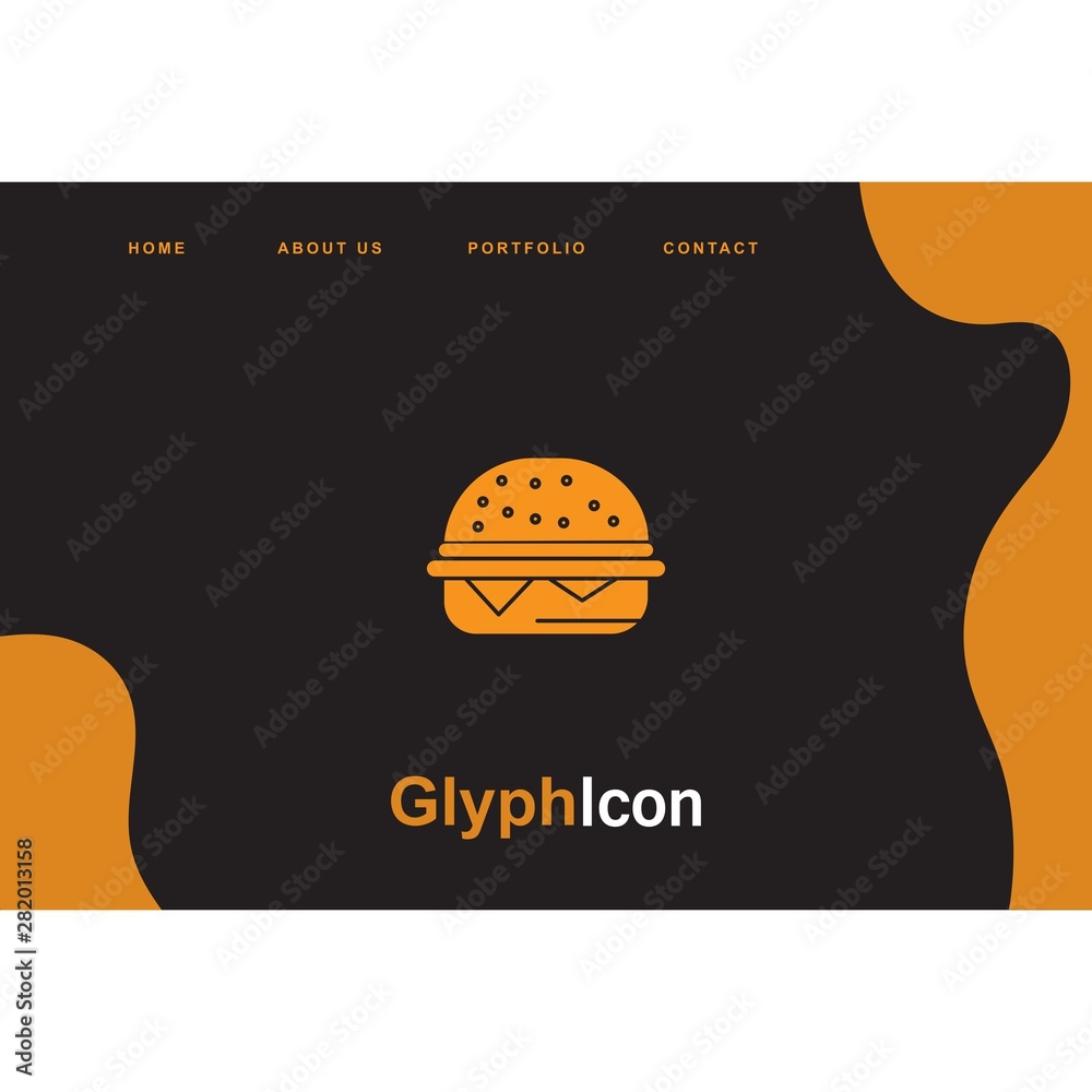 Fototapeta premium Fast Food icon for your project