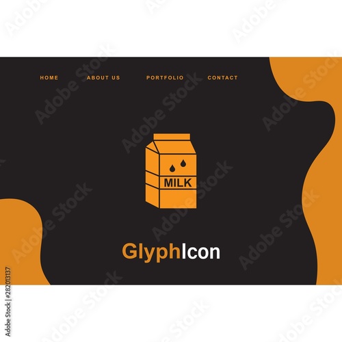 Milk Pack icon for your project