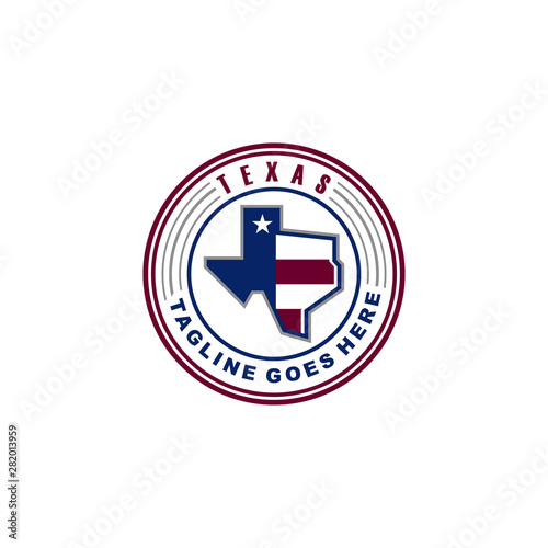 Texas map logo design inspiration