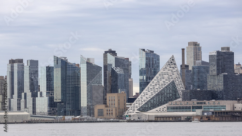 Manhattan skyline view, skyscrapers on the river  © Sergey