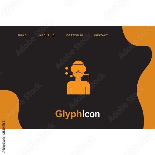 Scuba Diver icon for your project