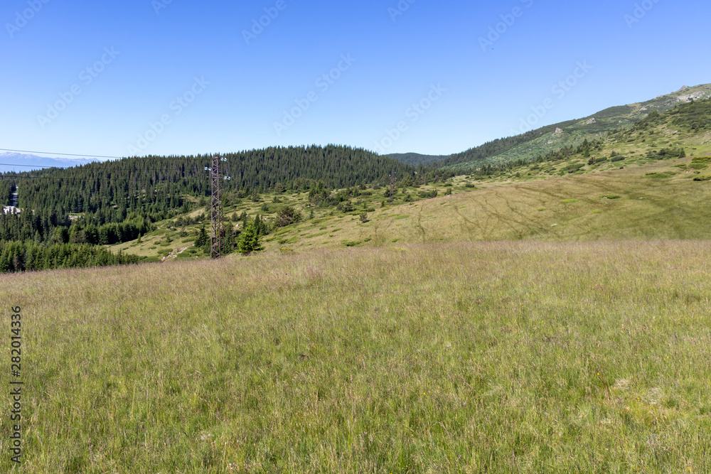 landscape from hiking trail to Belmeken Peak, Rila mountain