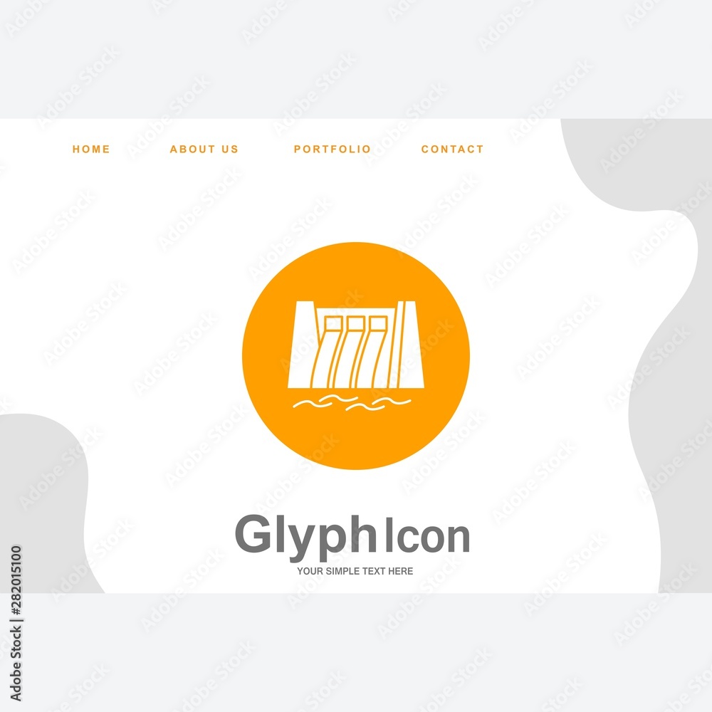 Obraz premium Water Dam icon for your project