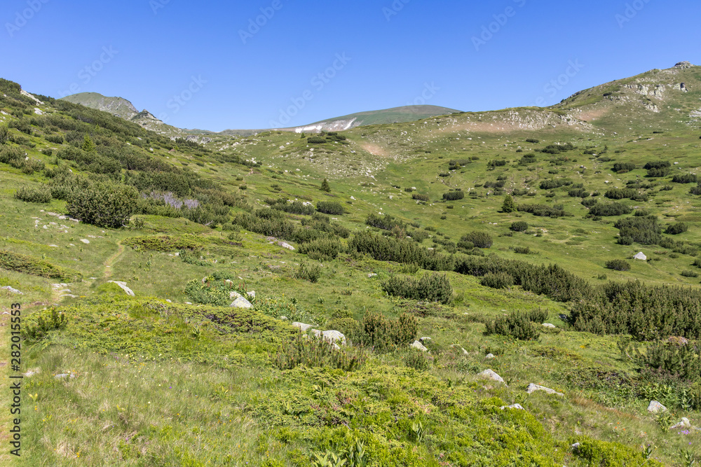 landscape from hiking trail to Belmeken Peak, Rila mountain landscape from hiking trail to Belmeken Peak, Rila mountain