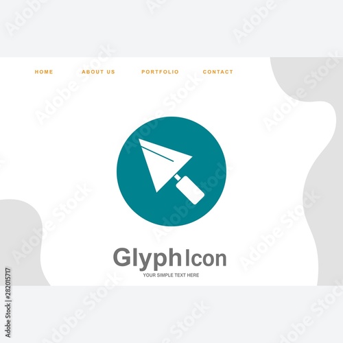 Trowel icon for your project