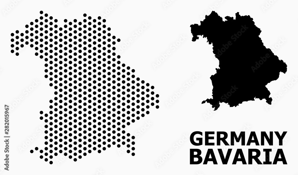 Pixel Pattern Map of Bavaria State