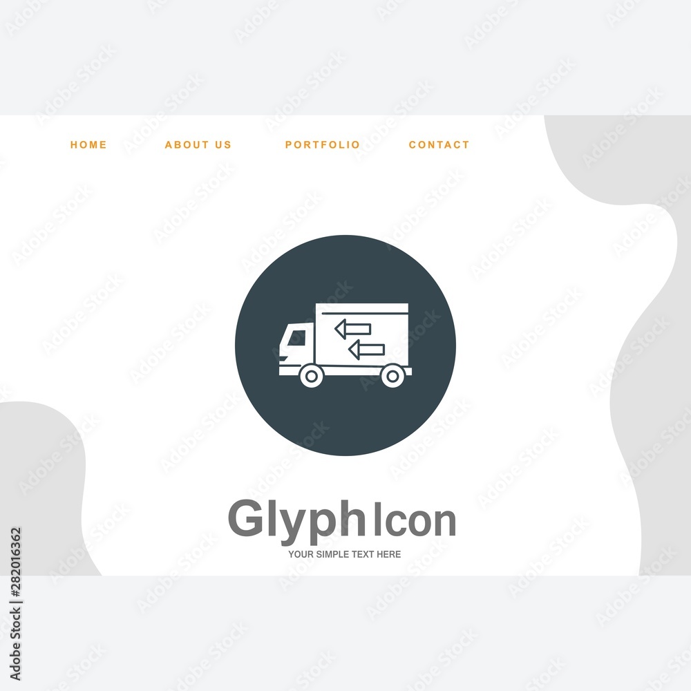 Delivery Truck icon for your project Delivery Truck icon for your project