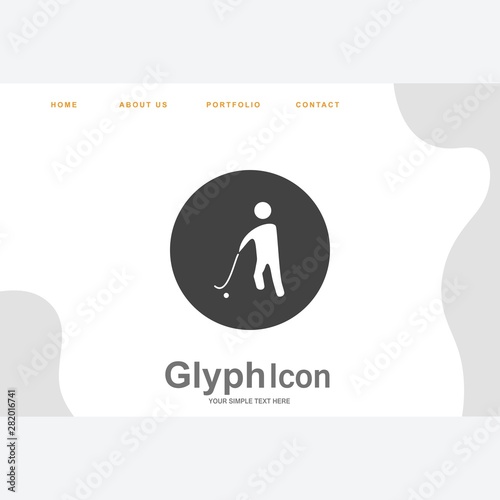 Hockey Player icon for your project