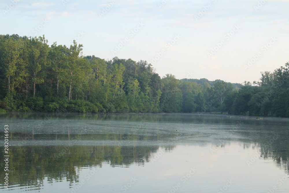 Mist Rising from the Lake