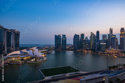 Singapore cityscape at Magic hour
