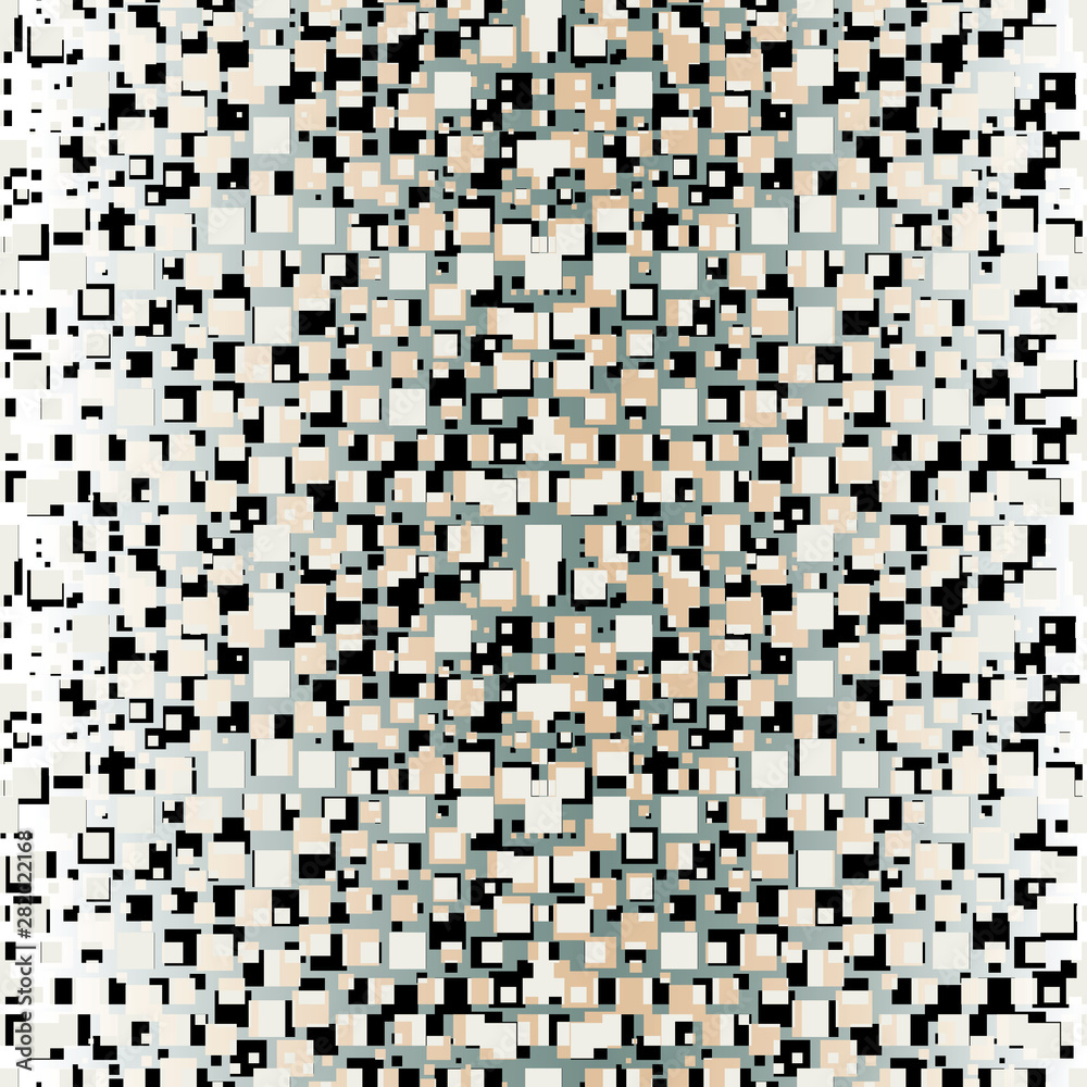 Fototapeta premium Abstract seamless pattern illustration of rectangular optical illusion tiles