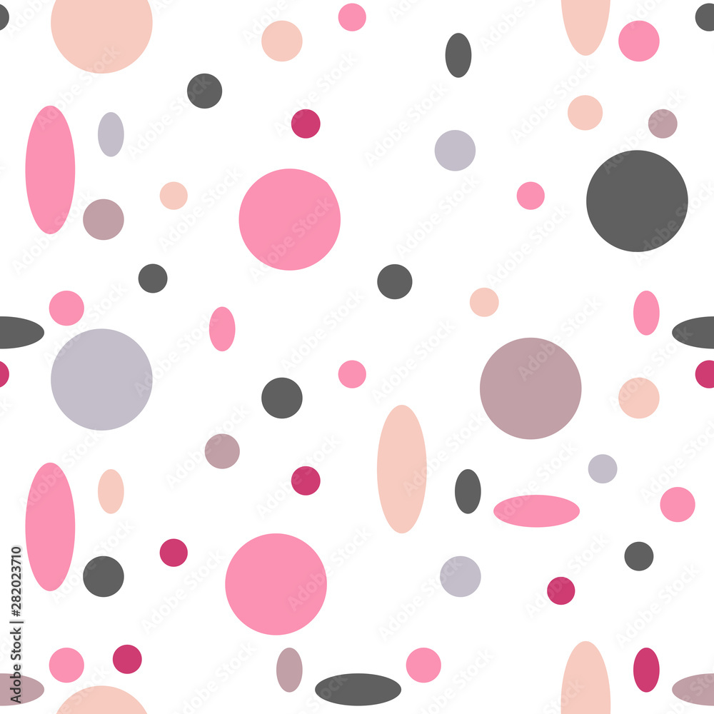 Vector seamless background with multicolored  geometric shapes