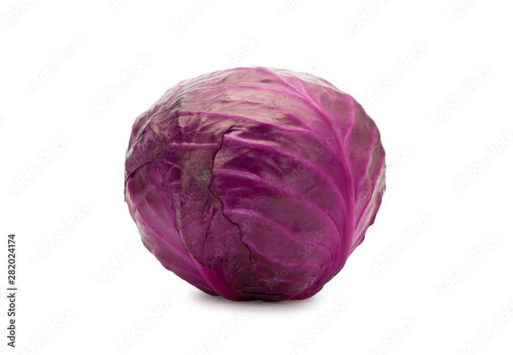 Red Cabbage isolated on white background with clipping path. Red Cabbage isolated on white background with clipping path.