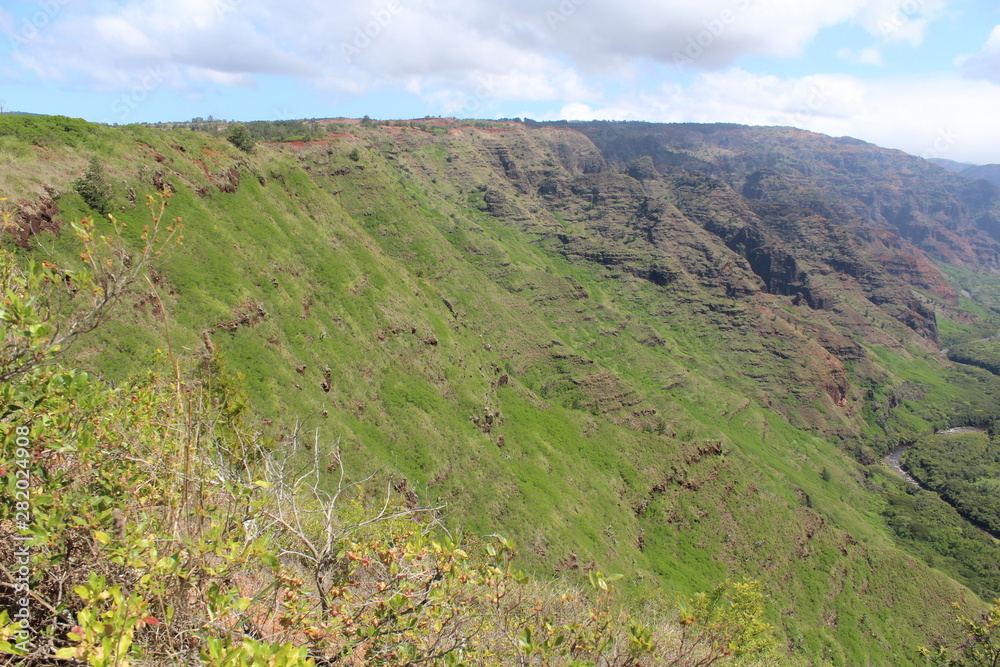 Obraz premium valley mountain canyon landscape