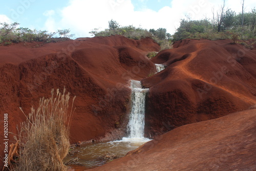 red valley waterfall
