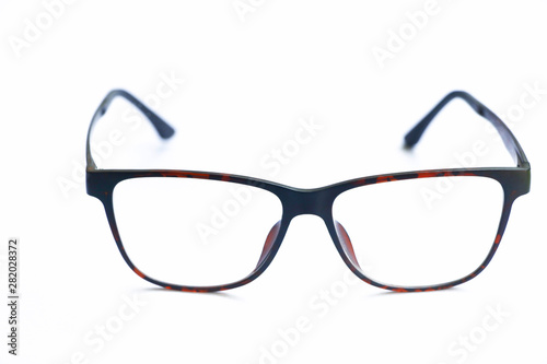 Accessory eyeglasses frame optical fashion on isolated background