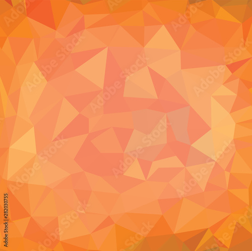 Abstract multicolor orange son background. Vector polygonal design illustrator