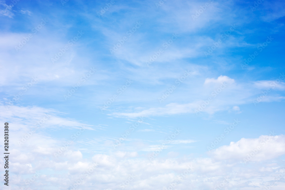 Blue sky background and soft white clouds , copy space Blue sky background and soft white clouds , copy space
