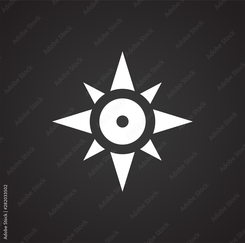 Windrose icon on background for graphic and web design. Simple illustration. Internet concept symbol for website button or mobile app. Windrose icon on background for graphic and web design. Simple illustration. Internet concept symbol for website button or mobile app.
