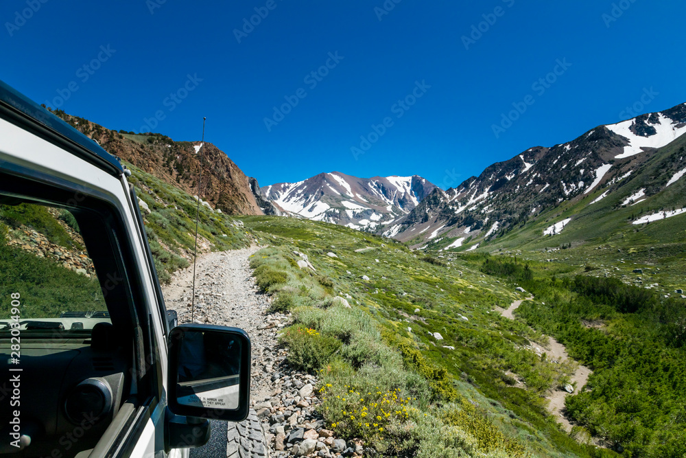 jeep on dirt road