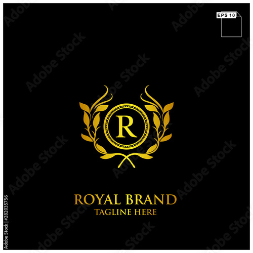 royal brand logo design vector