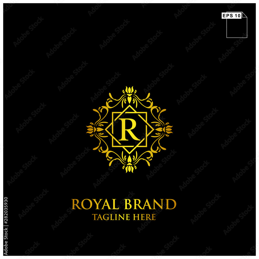 royal brand logo design vector royal brand logo design vector