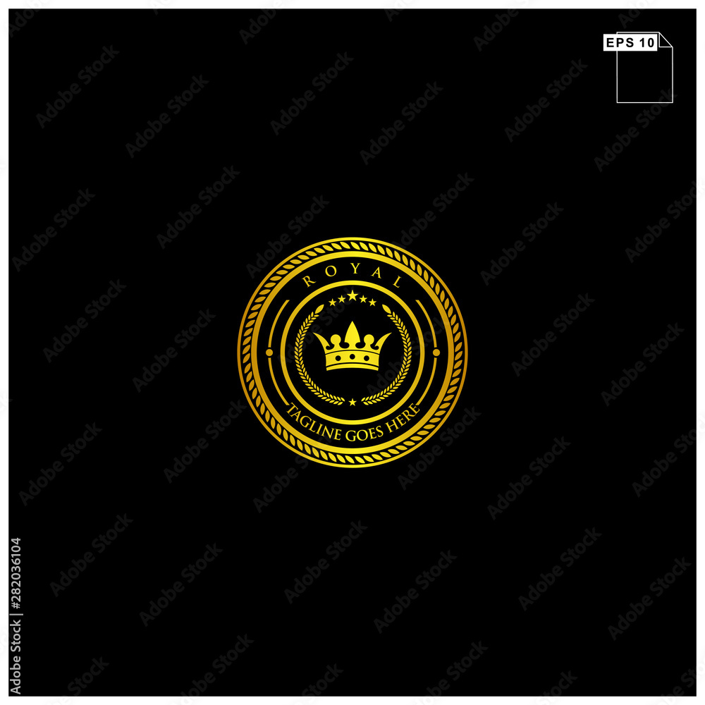 royal brand logo design vector royal brand logo design vector