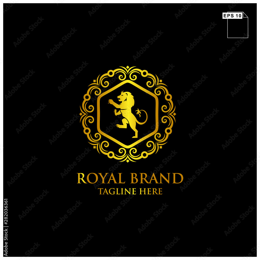 royal brand logo design vector royal brand logo design vector