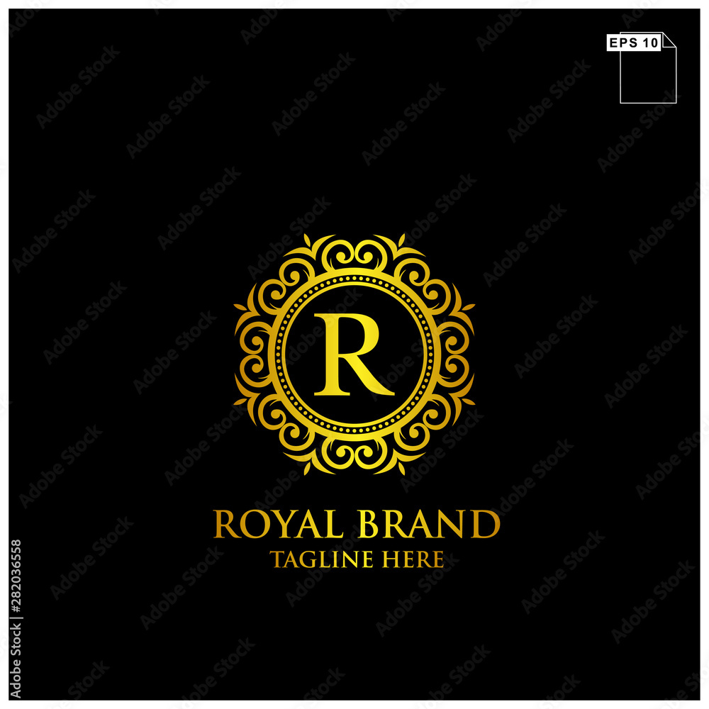 Naklejka premium royal brand logo design vector