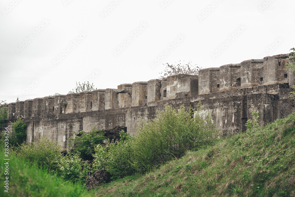 Old military fort near Grodno. Fortress in Grodno. First World War Belarus.