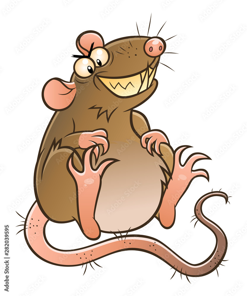 Fat ugly rat Stock Vector | Adobe Stock