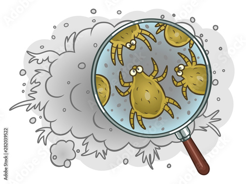 Dust mites in dust