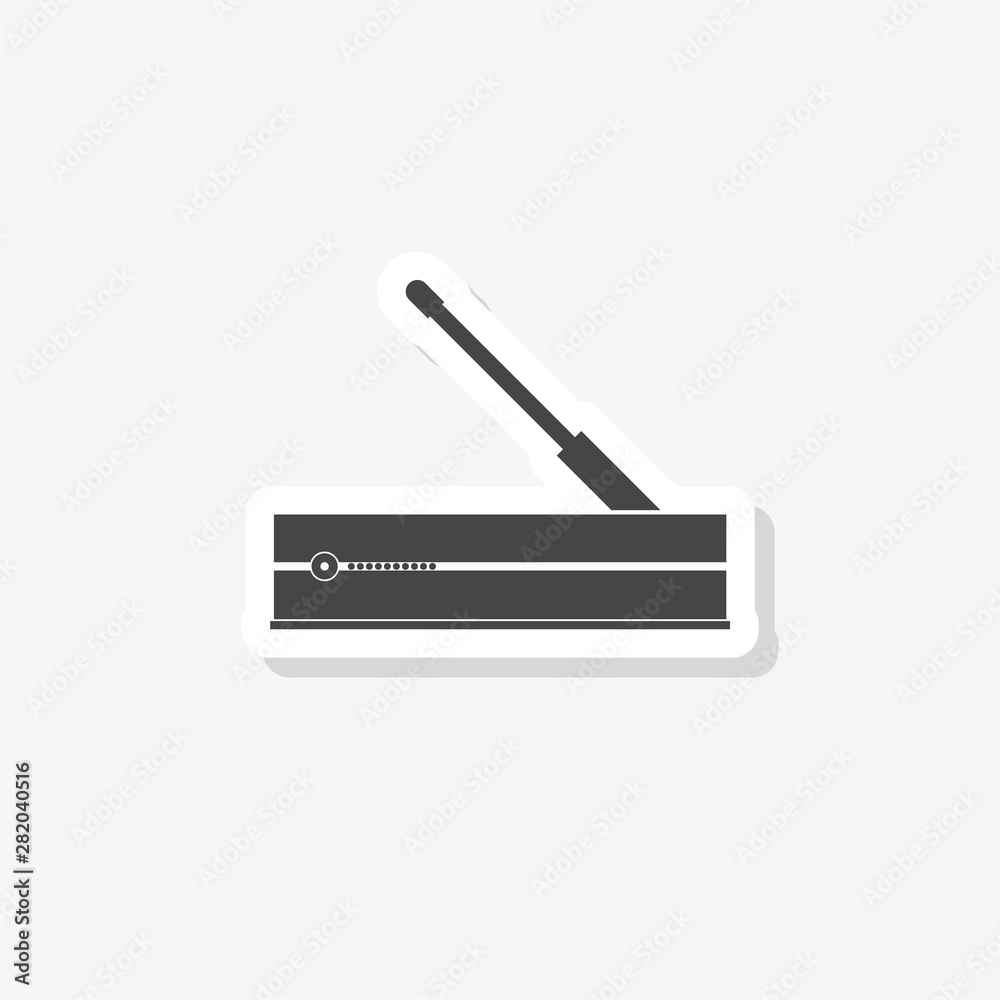 Wifi router Sticker icon in trendy design style, Router sign Wifi router Sticker icon in trendy design style, Router sign