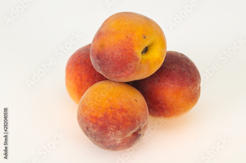 Sweet peach isolated on white