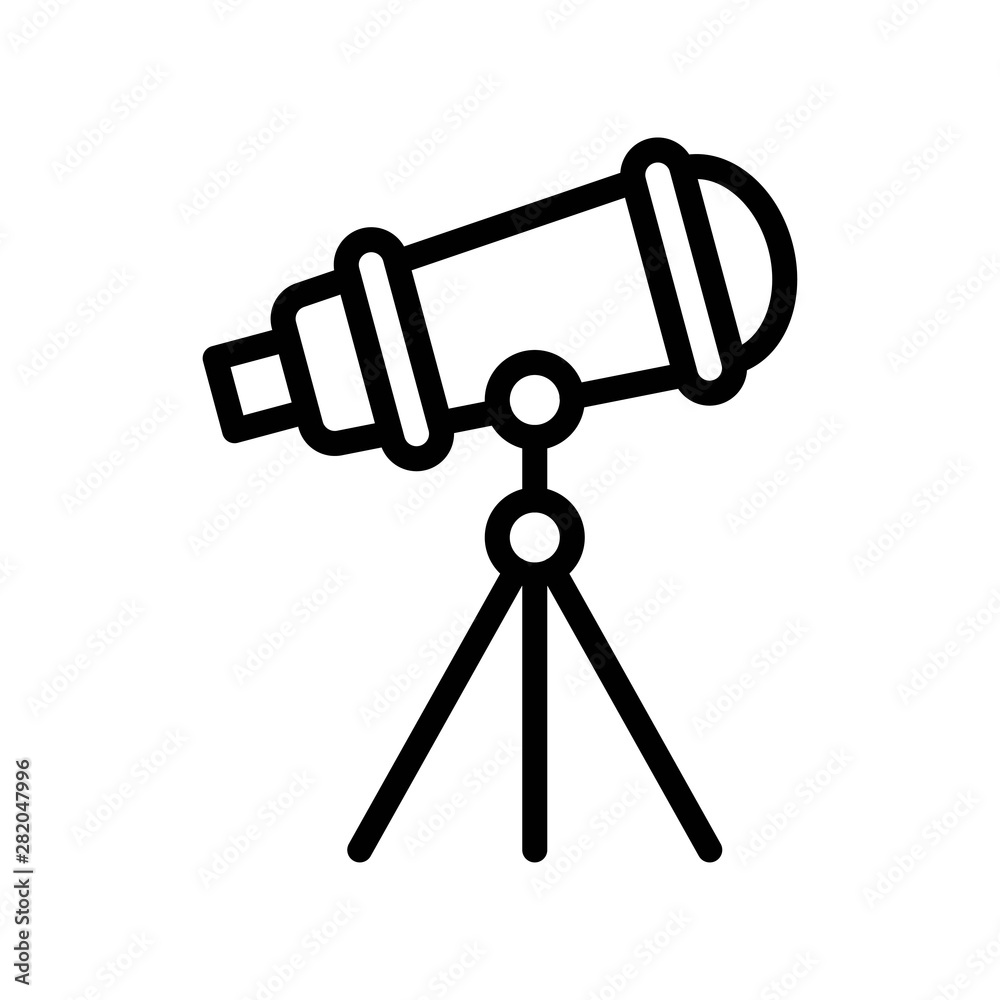 Telescope vector, Back to school line design icon Telescope vector, Back to school line design icon