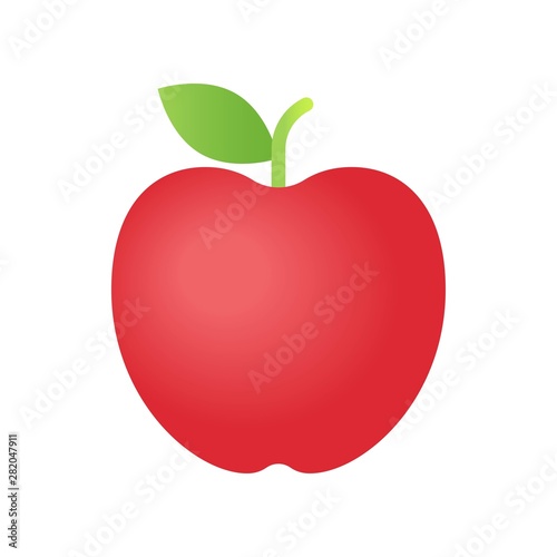 Apple vector  Back to school gradient design icon